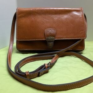 Patricia Nash Tan Leather Crossbody Bag